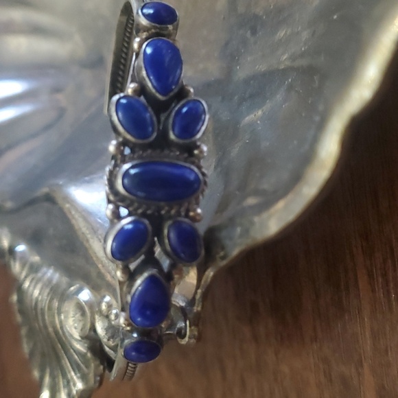 D cadman  navajo lapizuli bracelet - Picture 3 of 4